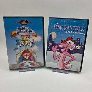 The Pink Panther DVD Lot A Pink Christmas & Jet Pink Cartoon Collection MGM Kids